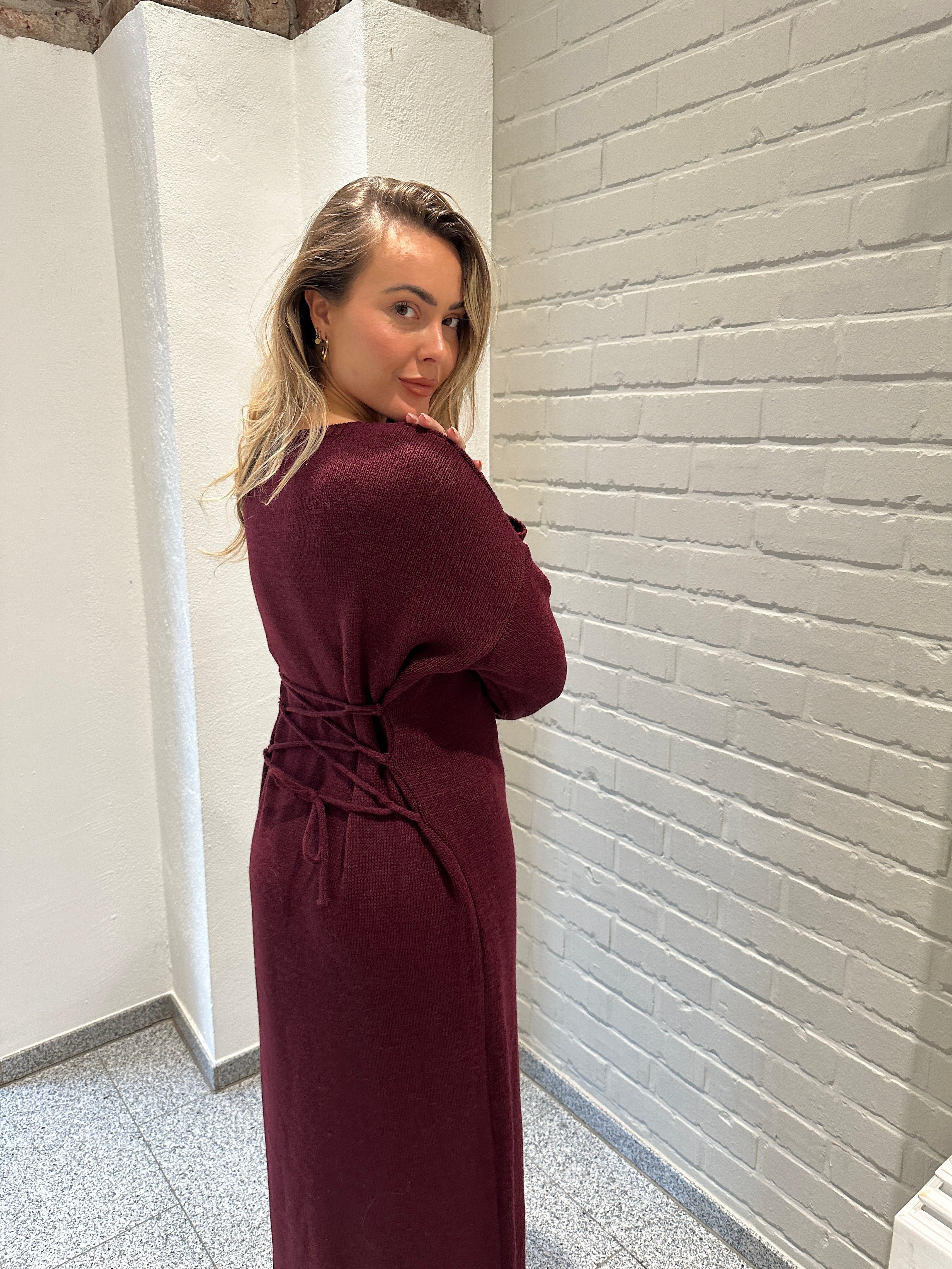 BURGUNDY MAXIDRESS